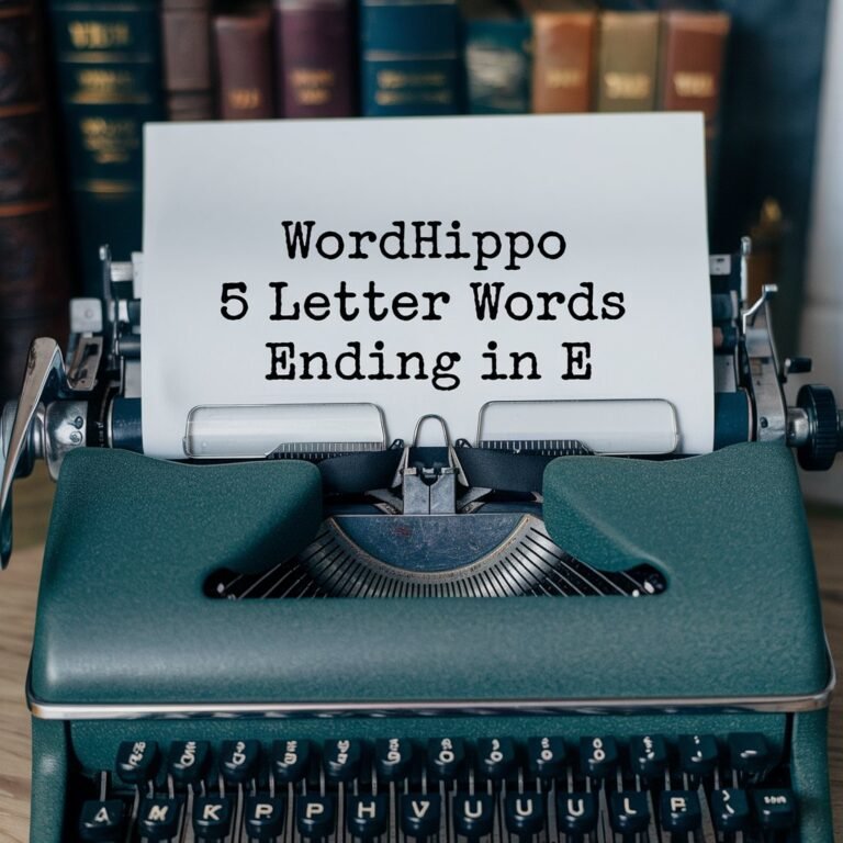 Wordhippo 5 Letter Words Ending in E