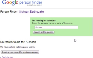 Google Person Finder